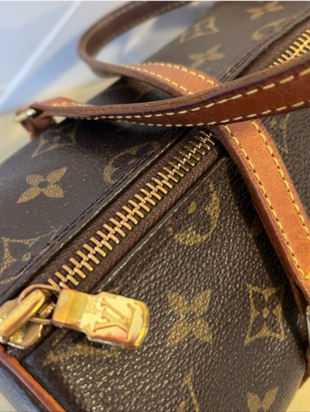 LOUIS VUITTON Papillon 30 Monogram Canvas Satchel Bag Brown - Picture 11 of 16